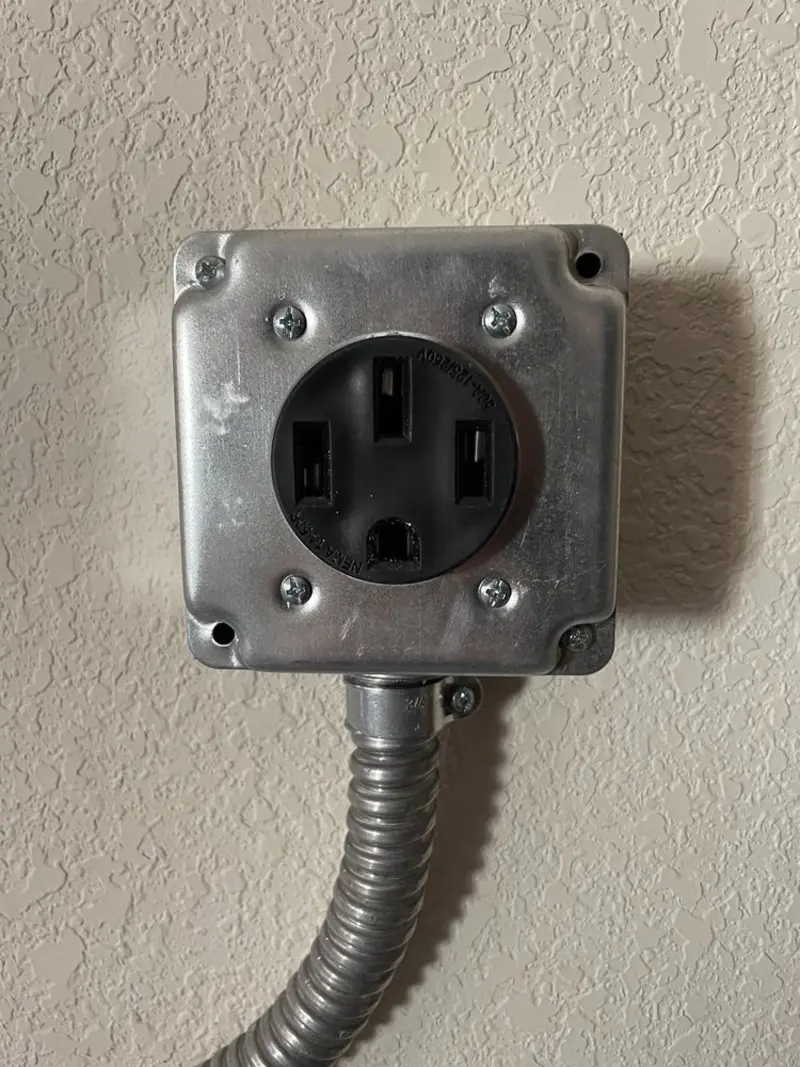 NEMA 14-50 outlet installed for Smart Home Electrical in Alsip
